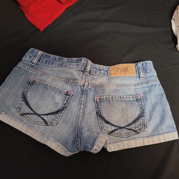 Pink by Victoria secret shorts sz 4 - Picture 2 of 3